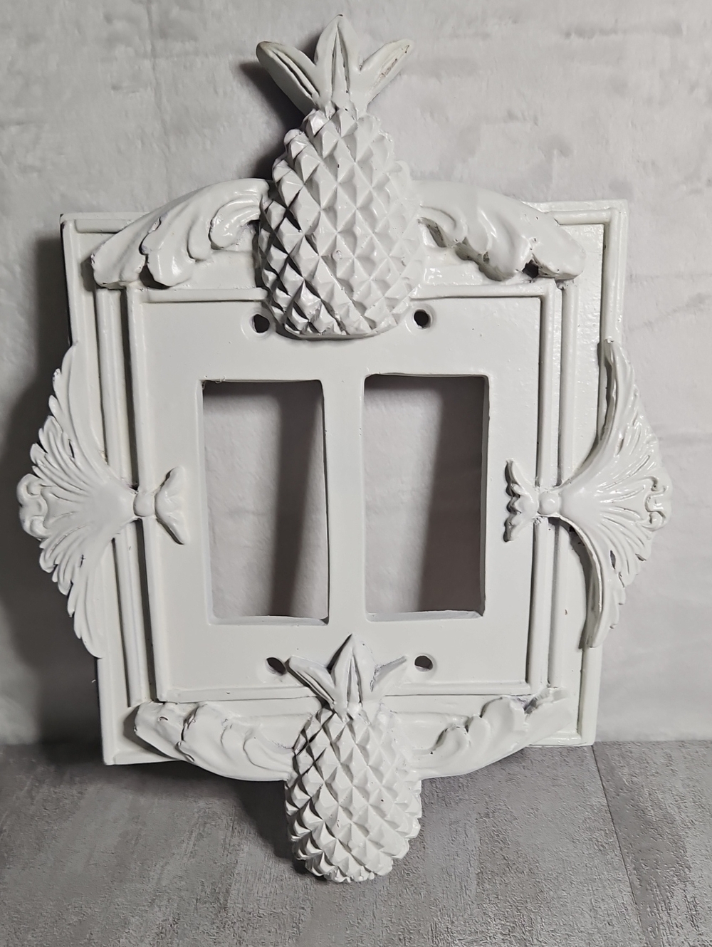 Pineapple Themed Double Dimmer Switch Plate